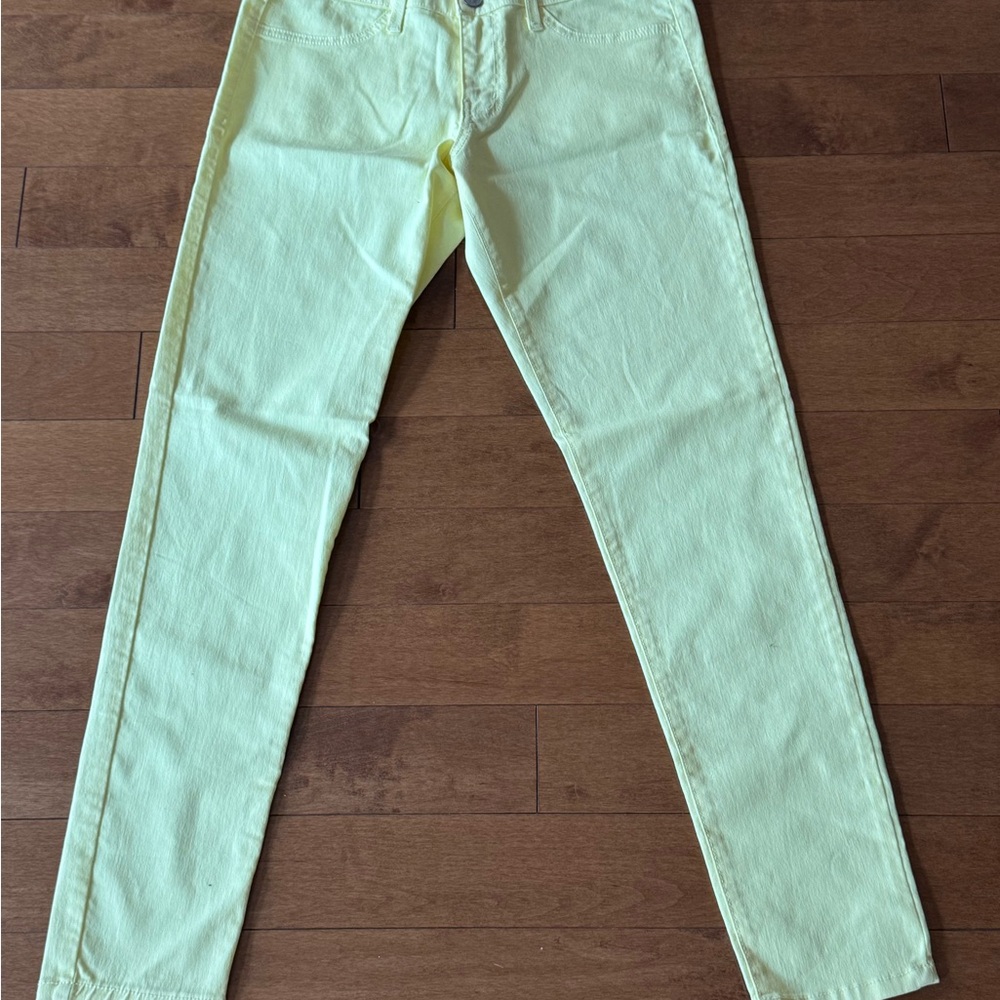 Flying Monkey Men's Pale Green Skinny Jeans